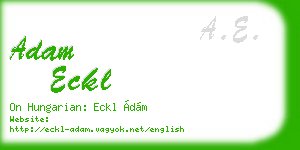 adam eckl business card